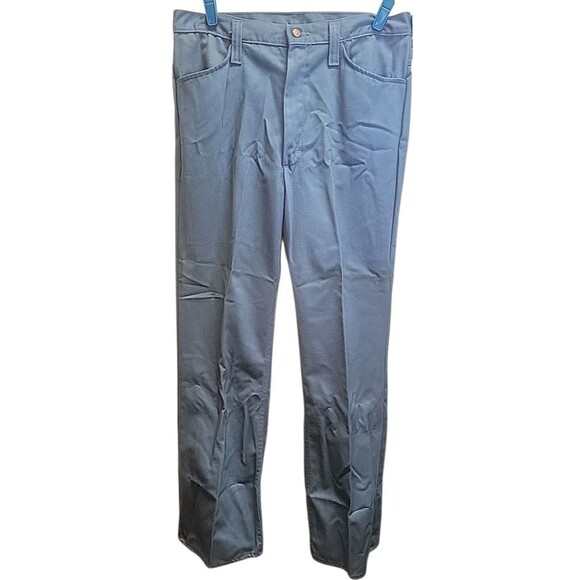 Vtg Sears Perma-Prest Jeans Joint 70’s Bell Bottoms Light Denim Size 34 Med NWOT - Picture 1 of 10